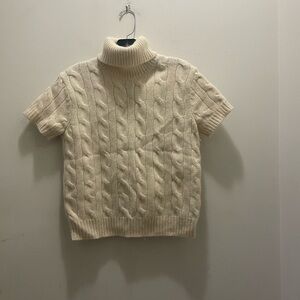 Ralph Lauren Cashmere blend Cable Knit Turtleneck Sweater